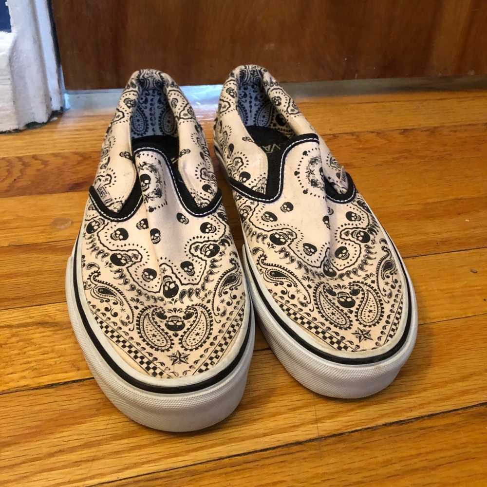 Skulls and Paisley vans